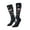 1 Black, variant on Women Crew Soft Moisture-wicking Socks Vintage American Deer Pattern Design Cotton Socks, One Size fit All