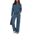thumbnail image 1 of Conjunto Deportivo para Mujer PRETTYGARDEN Sudadera con Capucha y Pantalones Cargo XL Azul, 1 of 8