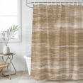 thumbnail image 6 of Brown Shower Curtain Set - Long 72" x 84" Washable Bathtub Curtain with 12 Hooks, Vintage Modern Abstract Art Ombre Waterproof Fabric Stall Shower Curtains for Bathroom/Bathtub Décor, 6 of 6