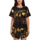 thumbnail image 1 of Balery Casino Playing Cards Conjunto de Pijama para Mujer con Estampado, Dos Piezas de Manga Corta y Shorts, Ropa de Dormir Suave con Cuello Redondo y Bolsillos-XX-Large, 1 of 6