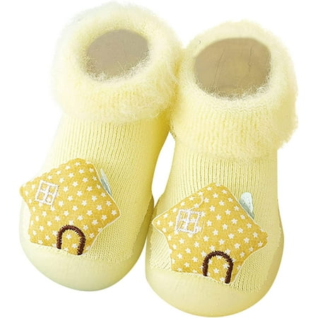 

QWZNDZGR Non-Slip Breathable Lightweight Socks Shoes Infant Baby Boy Girls Toddlers Moccasins Shoes for First Steps