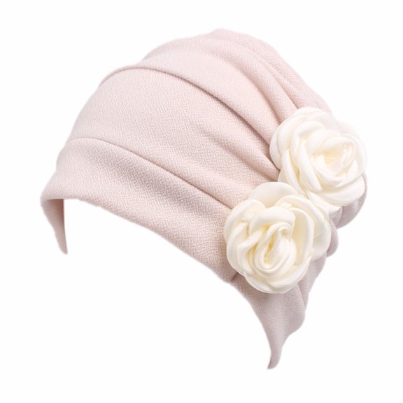 GOOHOCHY Stylish Cotton Chemo Hat for Women, Elegant Turban Headband, Comfortable Soft Cap, 6.5 Inches Diameter
