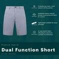thumbnail image 5 of Visive Mens Hybrid Quick Dry Board Shorts - Stretch Fabric for Golf, Swimming, Hiking - Stylish Summer Casual Wear - Big & Tall Sizes 30-44 - Versatile Shorts - Ideal for Active Lifestyles & Vacations, 5 of 8