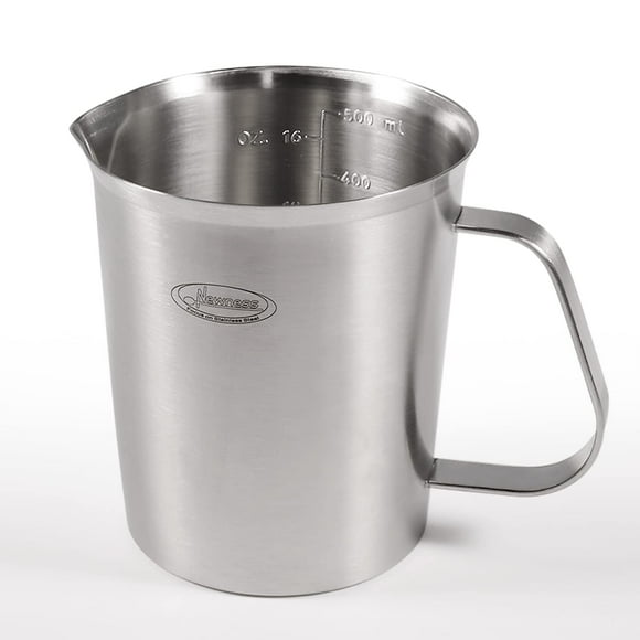 Vaso medidor Newness de acero inoxidable, 500 ml/16 oz, con mango