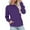 Purple #027, variant on Crewneck Sweatshirts for Women No Hood Fall Casual Long Sleeve Pullover Tops Loose Sweatshirt with Pocket Wine XL