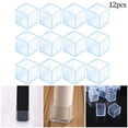 thumbnail image 2 of 12Pcs Rubber Chair Leg Cap Square Covers Furniture Table Feet Floor Protectors, 2 of 4