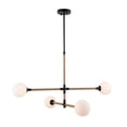 thumbnail image 4 of Artcraft Lighting Capilano Collection 4Light Chandelier Black, 4 of 8