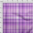 thumbnail image 3 of oneOone Cotton Poplin Purple Fabric Plaid Quilting Supplies Print Sewing Fabric By The Yard 42 Inch Wide, 3 of 4