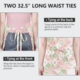 thumbnail image 6 of Pioneer Flower Floral Print Pattern Apron for Women and Men, Cotton Linen Waterproof with Pockets, Adjustable, 33x27 Inch for Kitchen, Gardening, BBQ, Salon, 6 of 6