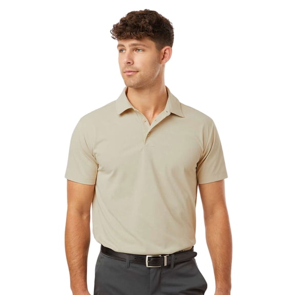 AllPro Men's Pro-Flex Sorona Polo T-Shirt, 60/40 Polyester/Sorona Casual Performance Polo Tee (Sand, S)