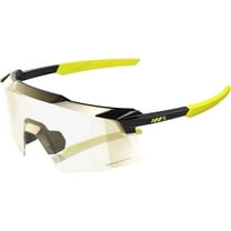 100% Aerocraft Sunglasses - Gloss Metallic Black; Gold Mirror Photochromic