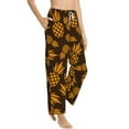 thumbnail image 2 of Haiem Colorful Pineapple Women's Pajama Pants Ultra Lightweight Pjs Bottoms Sleepwear Bottom Pants With Pocket Drawstring-Large, 2 of 9
