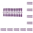 thumbnail image 1 of Soidarity Tabletas para mejorar las uñas Diseño de puntos elegantes Textura esmerilada Uña falsa Cobertura completa Consejos de manicura JM-13Purple JM-13Púrpura 10piezas Soidarity  CBP456191, 1 of 4