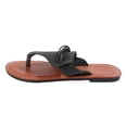 thumbnail image 2 of YHAJDS Women's Beach Sandals Toe Loop Flat Slides Summer Vacation Outdoor Comfort Shoes Casual Walking Slippers, 2 of 10