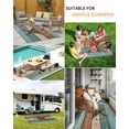 thumbnail image 5 of Outdoor Rug 5x8 ft Farmhouse Barn Star Waterproof Outdoor Patio Rug Mat Non Slip Outside Area Rugs Carpet for RV,Camping,Porch,Deck,Pool,Balconybackyard,Rustic Brown Teal Wood Texture, 5 of 9