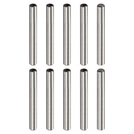

M3 Internal Thread Dowel Pin 10 Pack 4x35mm Chamfering Flat Carbon Steel Cylindrical Pin