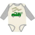 thumbnail image 3 of Inktastic Hoppy St. Patrick's Day Green Bunny Truck Boys or Girls Long Sleeve Baby Bodysuit, 3 of 5