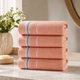 thumbnail image 4 of Naittoop 4 Pack Cotton Hand Towels for Bathroom,Soft Absorbent Decorative Hand Towel Set for Bathroom,Kitchen,Beauty,Spa,Gym,Household face Towel,Highly Absorbent Towels,13x28.7 in Orange, 4 of 6