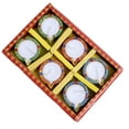 thumbnail image 3 of Avador Handmade Clay Diya Indian Puja Oil Lamp, Mitti Diya Lamp Engraved Design Diya for Diwali Pooja (Color Pack of 6 with Wax), 3 of 7