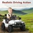 thumbnail image 4 of Best Choice Products 6V Kids Ride-On Truck Car w/ Parent Remote Control, 4-Wheel Suspension, LED Lights - White, 4 of 8