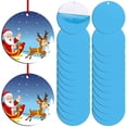 thumbnail image 1 of Christmas Sublimation Ornament with Red String Double Sides Sublimation Ornament Blanks  Lightweight Sublimation Blanks Ornaments Bulk for Decoration Christmas  Tree Halloween, 1 of 9