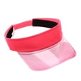 thumbnail image 2 of Visor Cap for Women Wide Brim Sun Protection Hat Adjustable Visor Cap (Pink One Size), 2 of 9