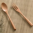 thumbnail image 5 of 1PC Wooden Forks, Eco-friendly Japanese Wood Salad Dinner Fork Tableware Dinnerware for Kids Adult For Camping, Picnic, Office Or Home, 5 of 6