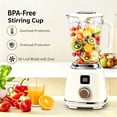 thumbnail image 4 of Smoothie Blender,21oz Wireless Portable Blender with 18 Blades,2 Speed Ice Crushing & Juicer Mixer, Rechargeable & Easy to Clean, 4 of 6