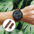 thumbnail image 4 of MasteelfCA 24mm Men Leather Watch Band Replacement Strap (Brown), 4 of 8