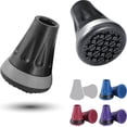 thumbnail image 1 of Healthbazaar Cane Tips, 3/4 Inch All Terrain Tip for Cane & Crutch, 3/4'' Rubber Replacement Foot Pad, 0.75 Inch Cane Tips Heavy Duty, Walking Cane Tips and Crutch Tips(Pack of 2), 1 of 1