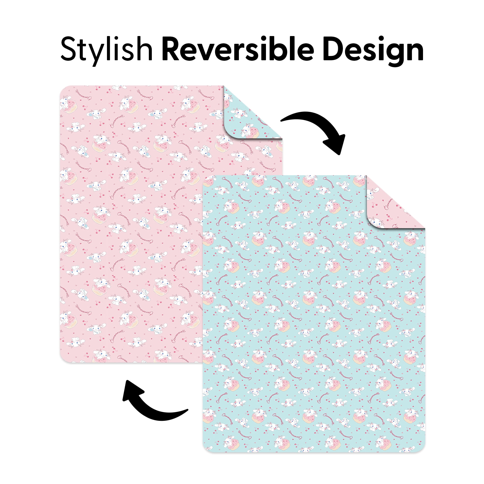 Cinnamoroll Cherry Cupcake Quilted Throw Blanket 60x80 inches, Kids Character Bedding