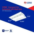 thumbnail image 5 of Lithonia Lighting CPHB 18LM MVOLT 40K Compact PRO LED Bay Light, High Bay, 18000 Lumens, 4000K Light, 5 of 9