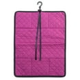 thumbnail image 6 of Quilted Tote Shoulder Beauty Bag With Brush Storage Pocket Ideal for Cosmetic Bottles Brushes Acessorries (Purple), 6 of 7