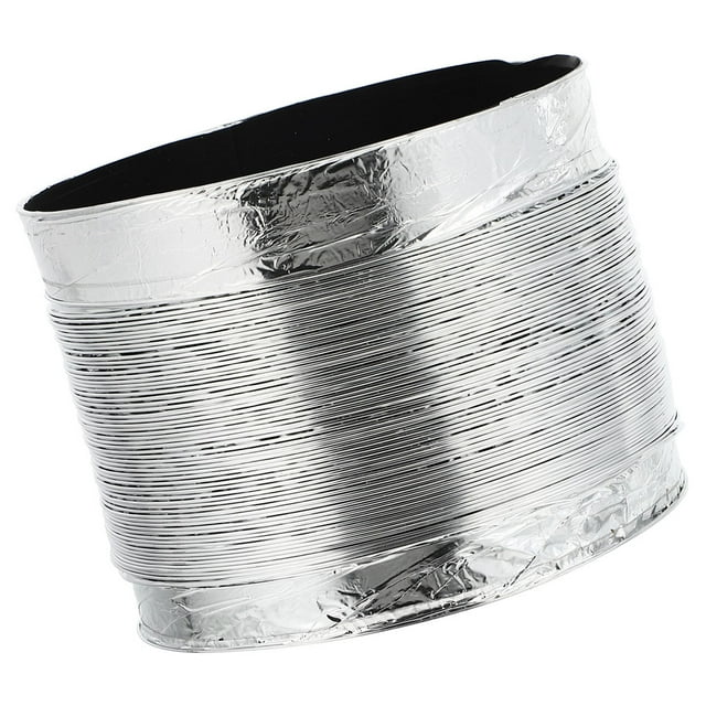 FUTUREORYY Conduit Flexible en Aluminium avec Finition Argentée 1Pcs 78.7*4.7*4.7 Po