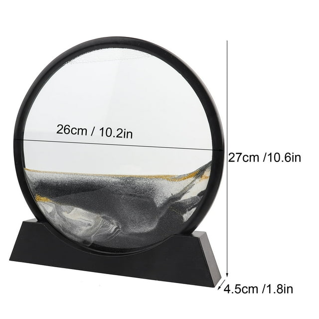 Quicksand Painting 3D Hourglass Decoration With Transparent Glass Cavity, DIY Environment Friendly, Exquisite Workmanship For Office, Home Decor