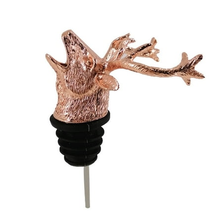 

1Pcs Wine Pourer Zinc Alloy Deer Animal Shaped Elk Head Wine Stopper Drink Bar Tools Home Party Night Club Bar Accessories