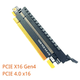 thumbnail image 3 of PCI 4.0 X16 to 16X Adapter Increase Height Card Gen4 Motherboard Slot GPU GTX RX Graphics Card Protection IO Test,1 x Riser Card,Black, 3 of 6