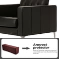 thumbnail image 2 of ULTNICE Sofa Armrest Cover Coffee 2Pcs 21.22X7.86X6.29in Polyester, 2 of 6