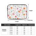 thumbnail image 2 of Flowers Laptop Sleeve Bag Compatible With MacBook Air / Pro iPad MateBook Tablet Surface HP Lenovo Dell ASUS Acer Laptop Computer Protective Size: 10 inch, 2 of 5