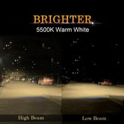 DZG H13 Halogen Headlight Bulbs High Low Beam 5500K Warm White 12V 100W 90W, 2 Pack