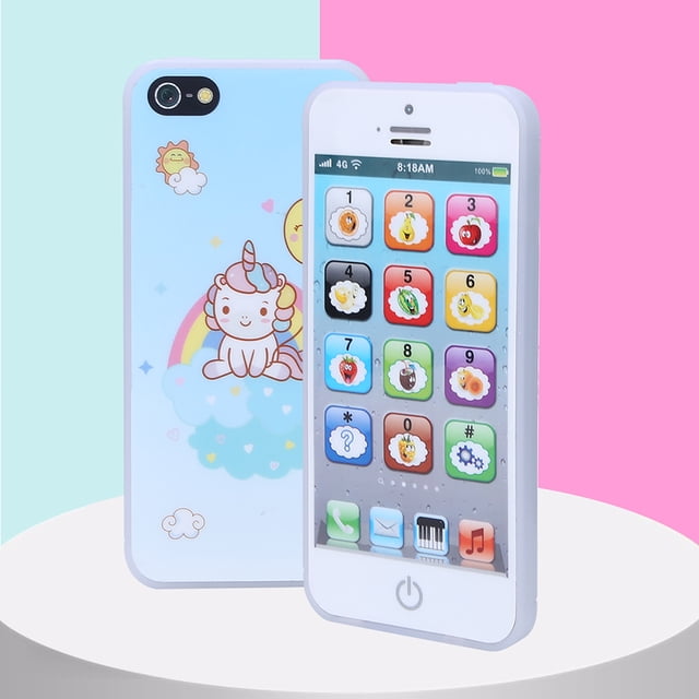 Kids Learning Phone, Toddler Educational Phone Baby Phones Toy with Touch Screen Music Light for Early Child Development Travel