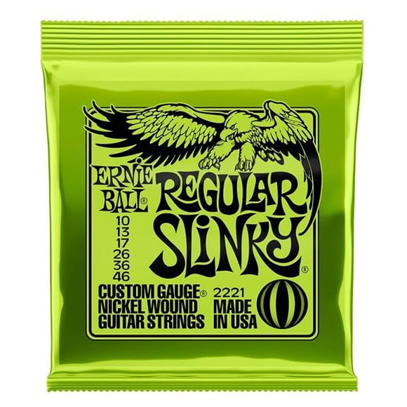 Cuerdas ernie ball Regular Slinky para guitarra eléctrica, Verde Ernie ball 2221