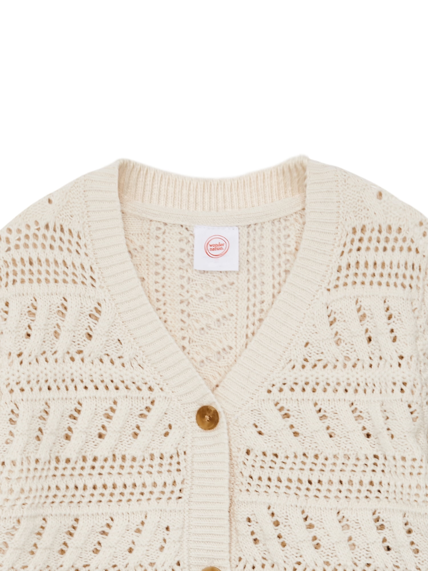 Wonder Nation Toddler Girl Layering Sweater, Sizes 12M-5T