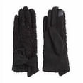 thumbnail image 2 of Guantes Mud Pie Sherpa Knot para mujer, negros, talla única, 2 of 3
