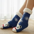 thumbnail image 3 of Yuanlong Womens Socks Christmas Ladies Cute Printed Thicker- Floor Socks Winter Indoor Wear Soft Comfy Carpet Socks, 3 of 7