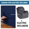 thumbnail image 4 of Super Stretch Recliner Couch Covers Chair Cover Form Fitted Non Slip Reclining Slipcovers for Standard Large Recliner, Soft Thick, 4 of 7