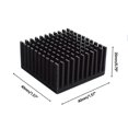 thumbnail image 3 of 4pcs 40x40x20mm Aluminum Heatsink Radiator Cooler For Electronics LED Chip With Thermal Conductive Double Sided Tape, 3 of 4