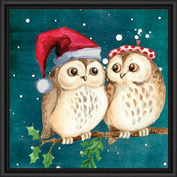 Sunrays Creations Needlearts We Give a Hoot About Christmas Chart & Fabric Counted Cross-Stitch