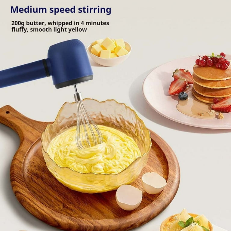 Cordless Hand Mixer- Electric Whisk USB Rechargeable Handheld