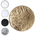thumbnail image 4 of Round Reflector, 5 in 1 Reflector Silver White 60cm Collapsible Multipurpose  for Indoors Filling Light for Outdoors Filling Light, 4 of 8